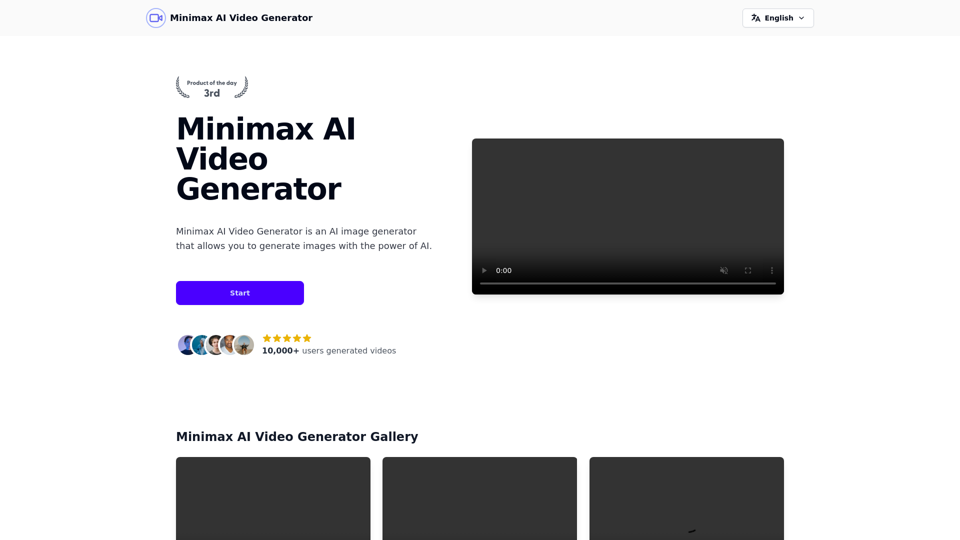 Minimax AI 视频生成器 screenshot