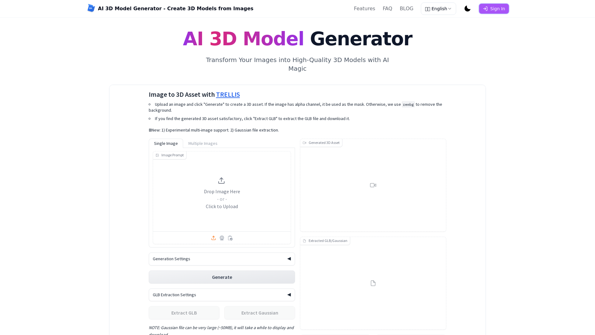 AI 3D Model Generator