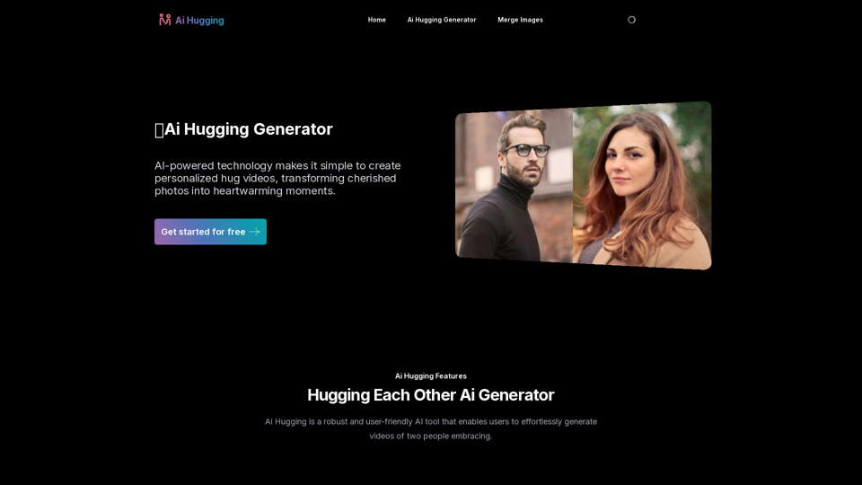 Ai Hugging Generator | Make People Hugging With AI Free Online