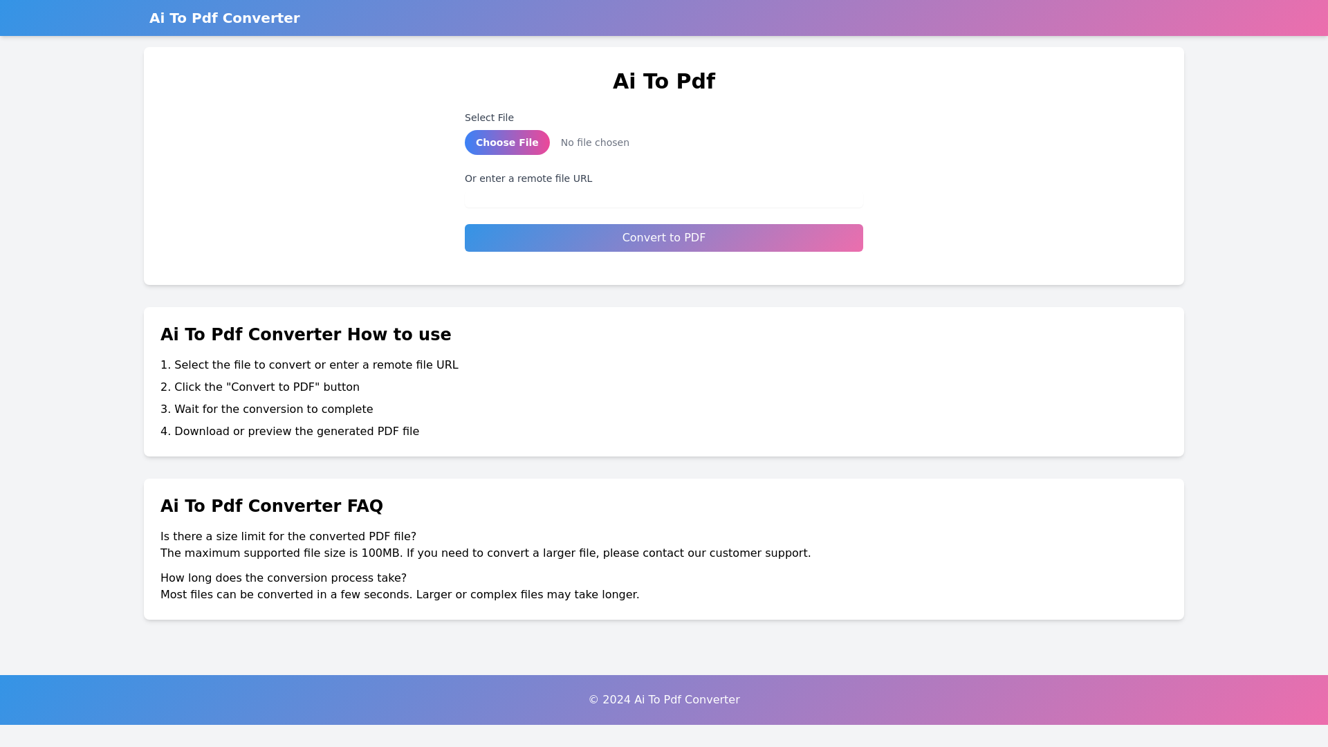AI to PDF