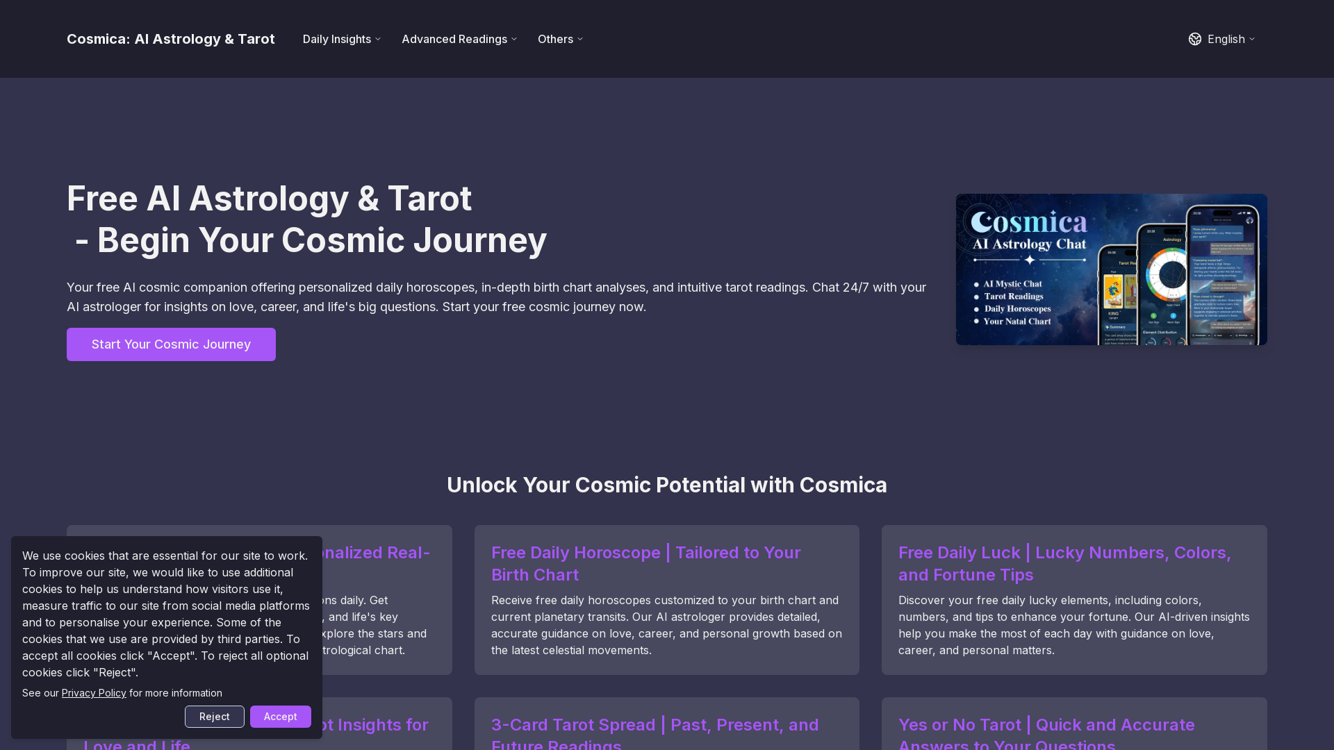 Cosmica: AI Astrology & Tarot