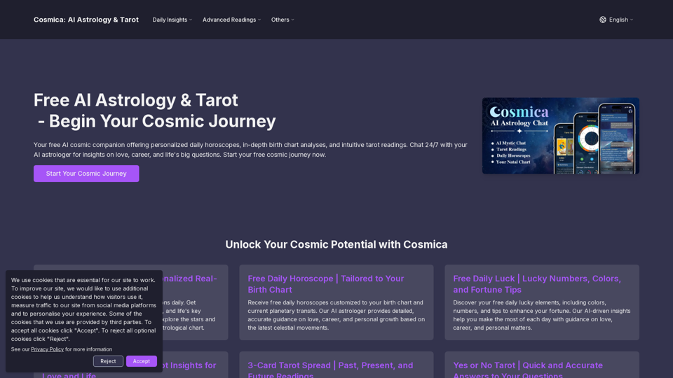 Cosmica: AI Astrology & Tarot - Personalized Horoscopes, Birth Chart & Tarot Readings