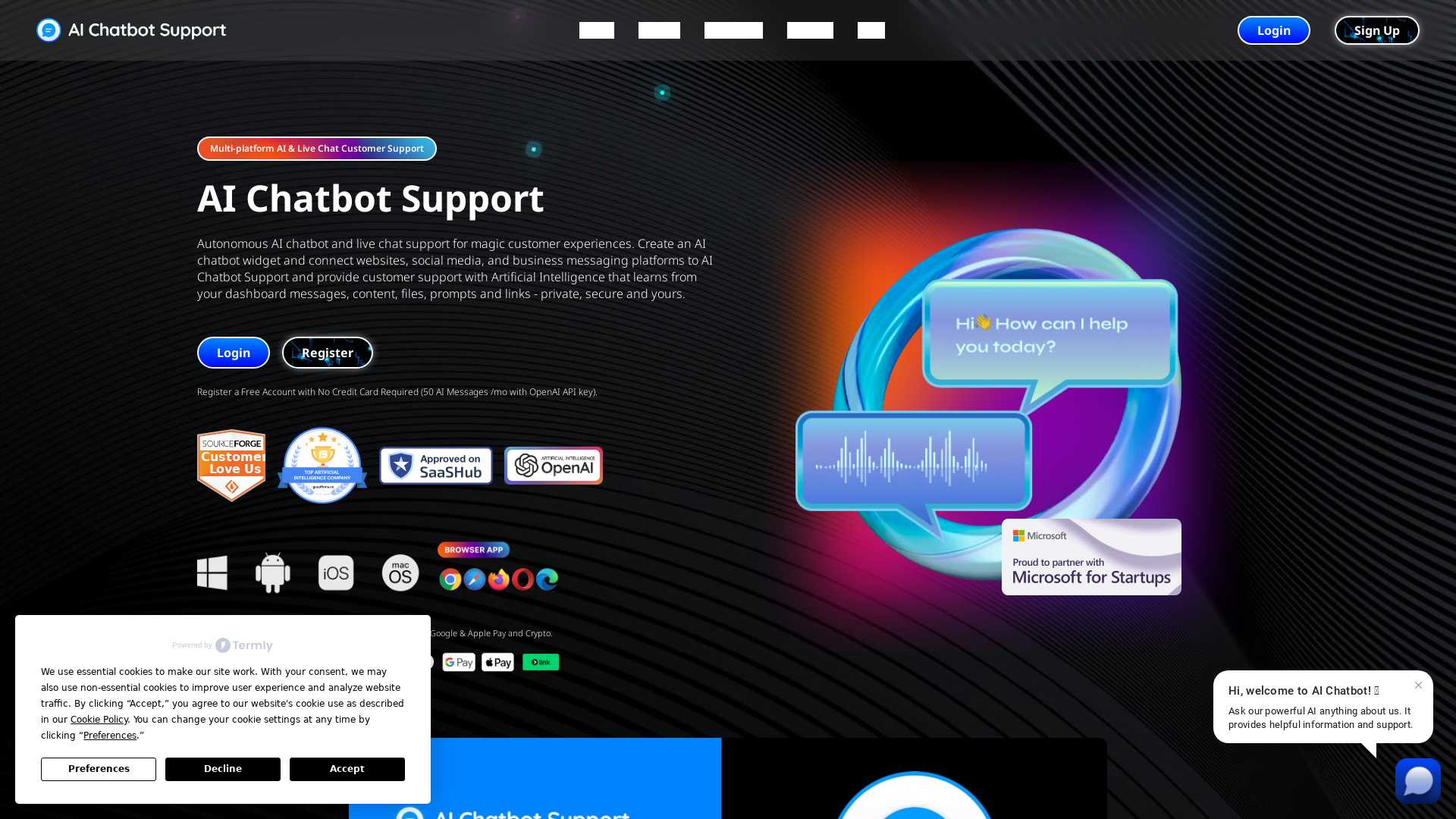 AI Chatbot Support
