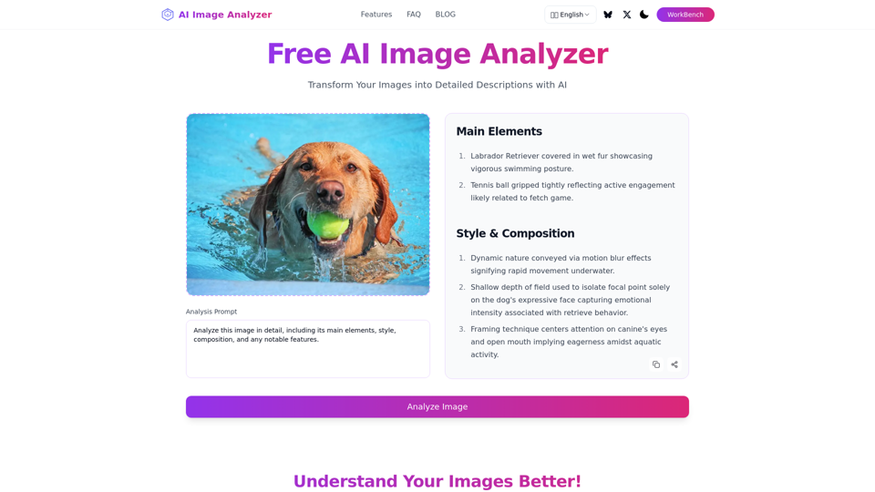 AI Image Analyzer - Transform Images into Descriptions