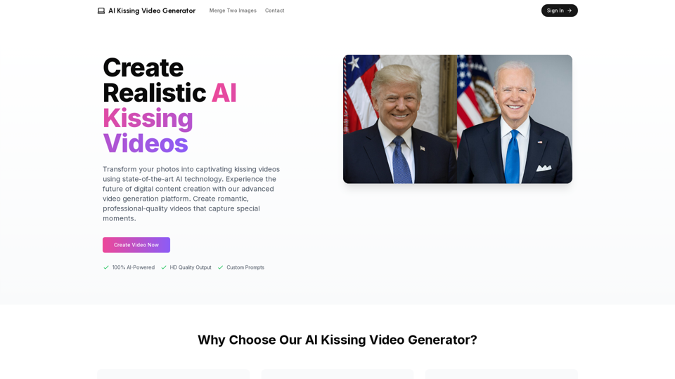 AI Kissing Video Generator