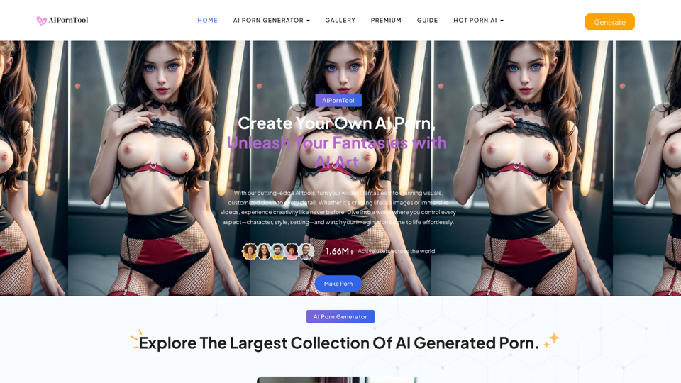 AIPornTool: Free AI-Generated Porn Videos & Images