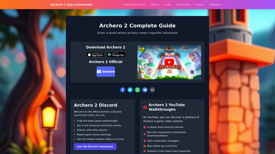 Archero 2|Tier List,Heroes,Gear,Abilities&Latest Codes Guide|Archero2.org