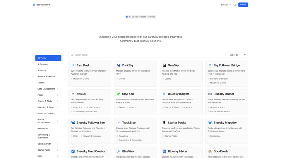 Best Bluesky Tools: Analytics, Insights, Automation | BestskyTools
