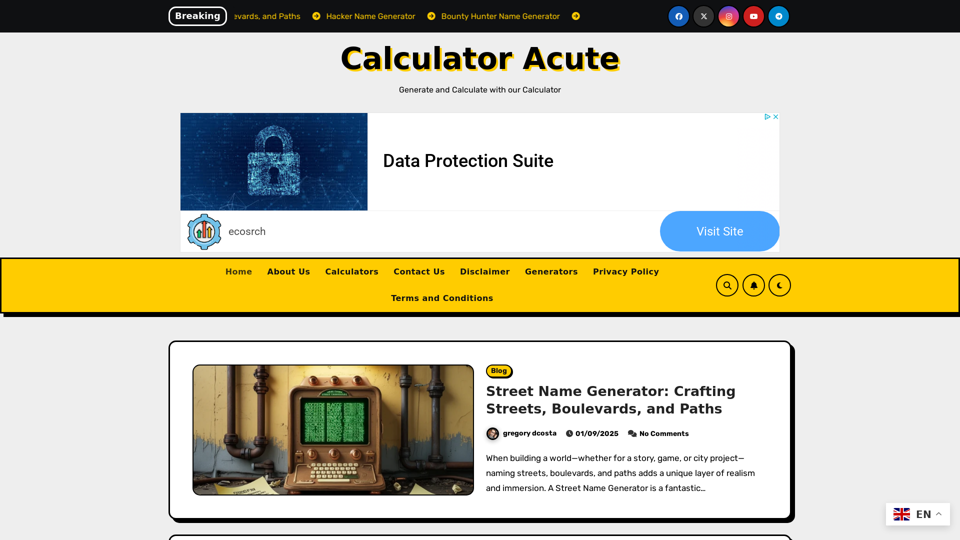 Calculator Acute -Generate and calculate with Our Calculator