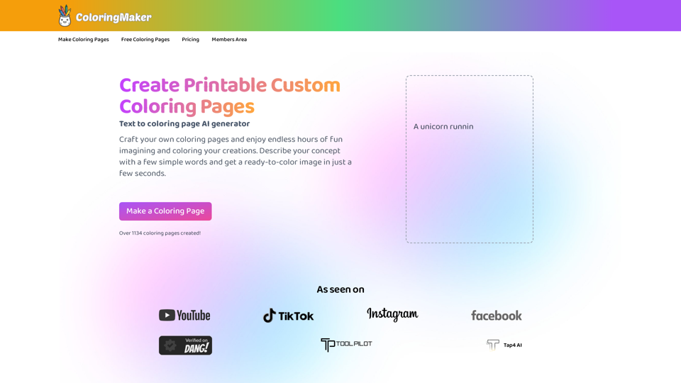 AI Coloring Page Generator Everyone Loves screenshot