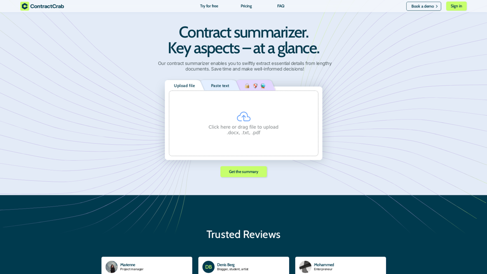 ContractCrab screenshot