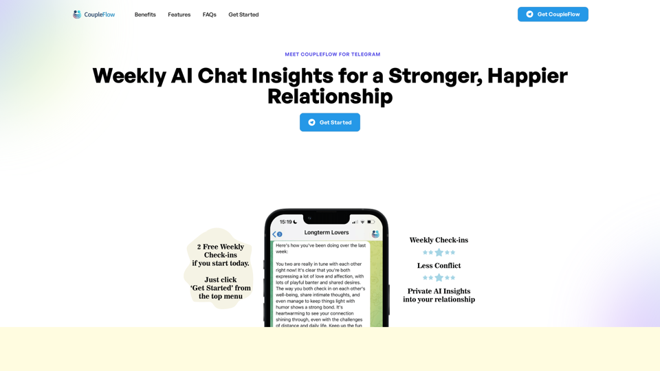 AI Relationship Insights in chat | Telegram @CoupleFlow