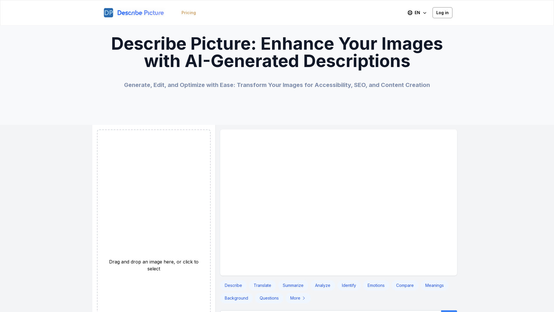 Describe Picture: AI