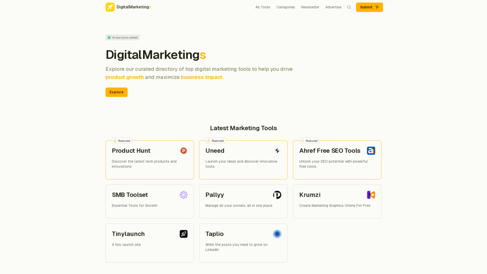 Find Digital Marketing Tools to 10x Grow Your Product – DigitalMarketings