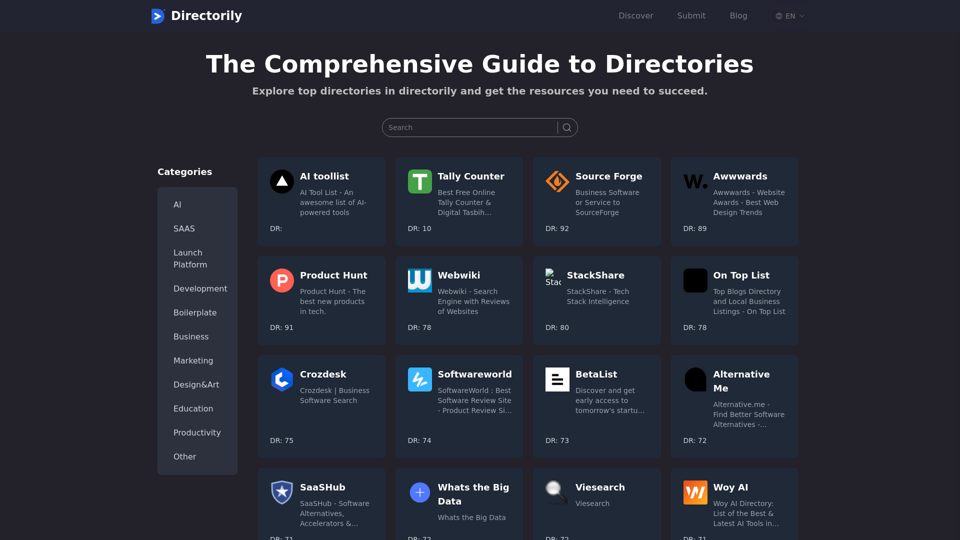 Directorily | The Comprehensive Guide to Online Directories