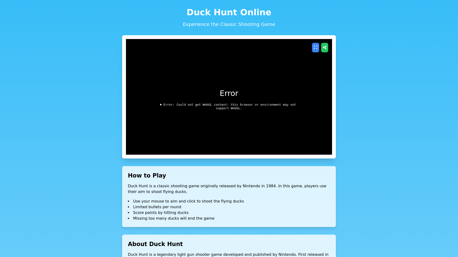 Duck Hunt Online