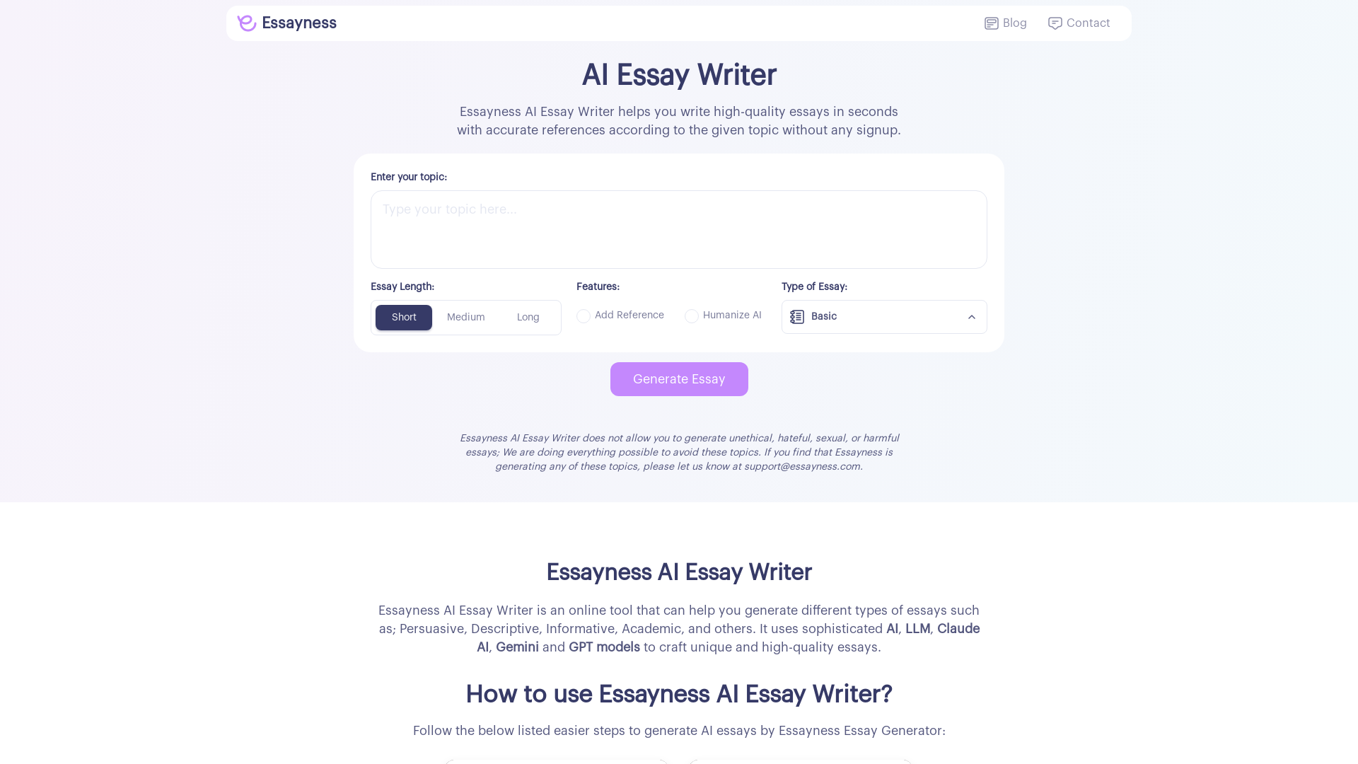 AI Essay Writer
