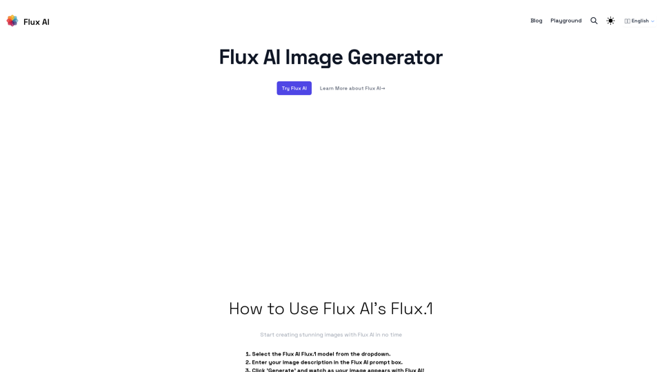 Flux AI: Image Generator With Flux.1