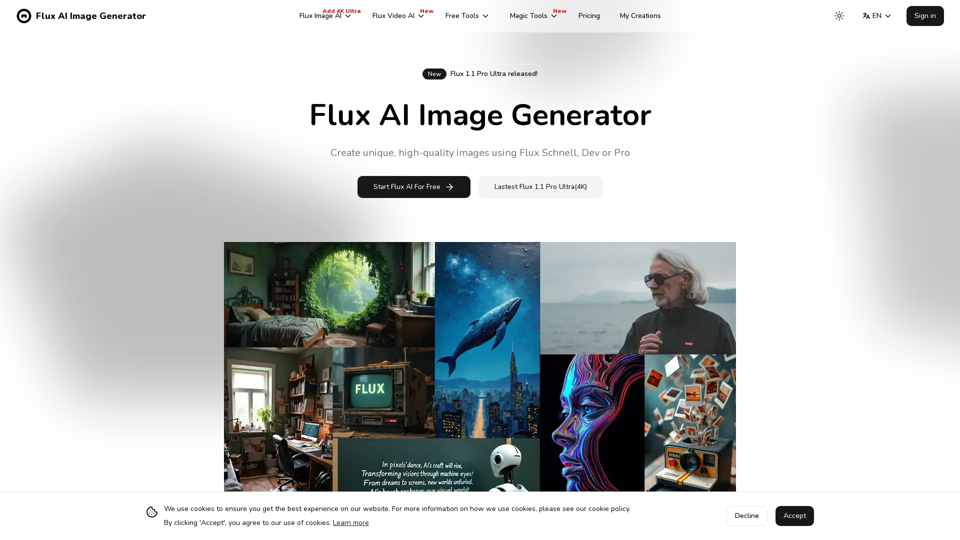 Flux AI Image Generator Free Online screenshot