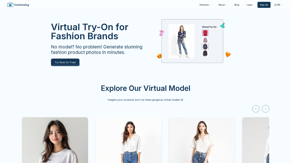 Virtual Try-On features on fotokatalog - Level-Up Your Fashion Brands!