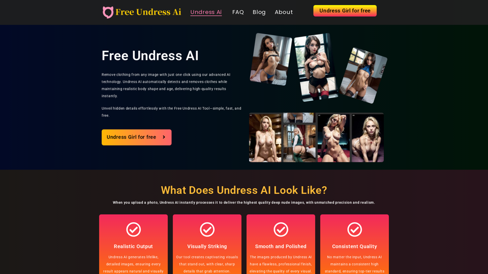 Free Undress Ai - Create Deepnude for FREE