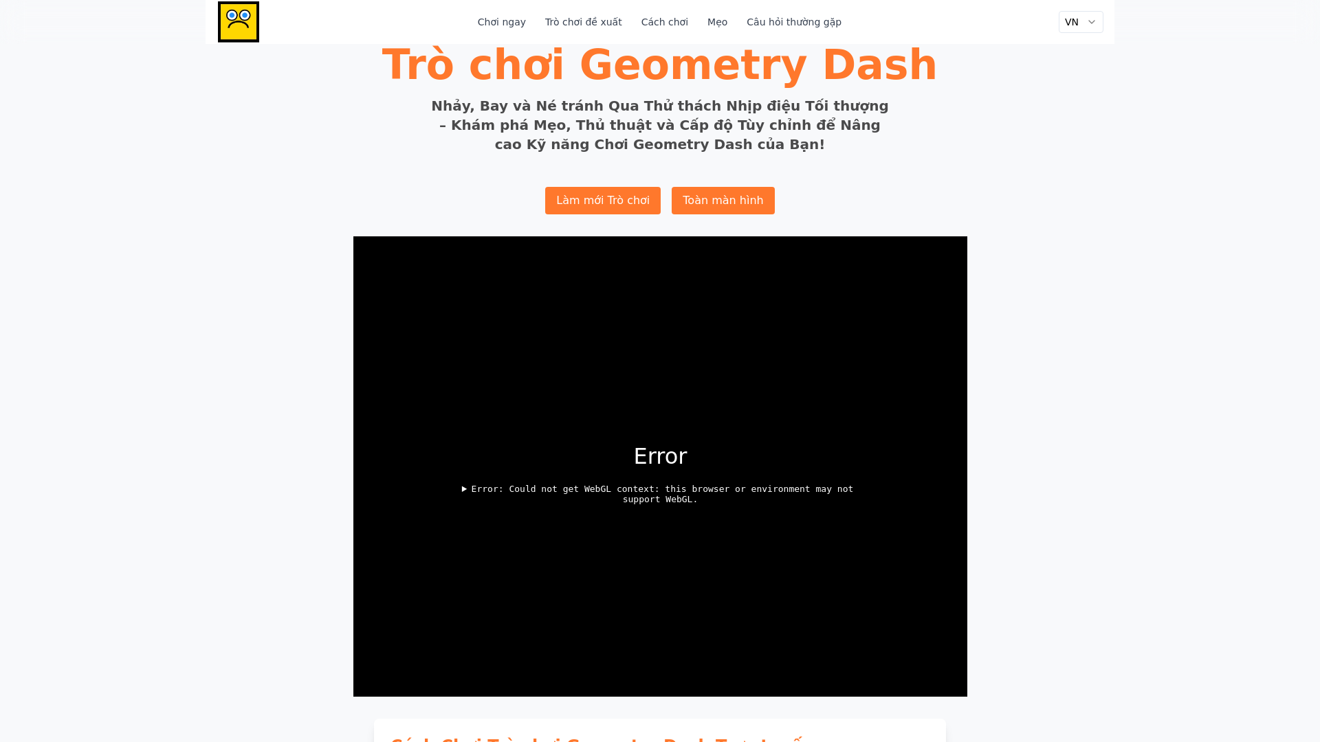 Geometry Dash: Thách thức Nhịp điệu Bậc thầy