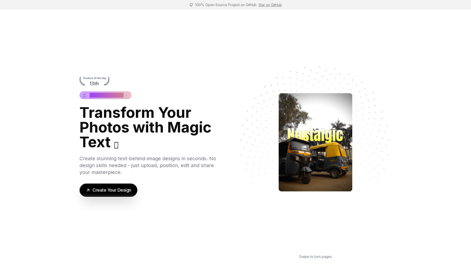 MagicText - Create Text Behind Image Effects Online | Free Design Tool