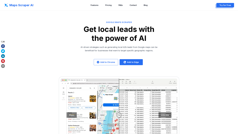 Google Map Extractor screenshot