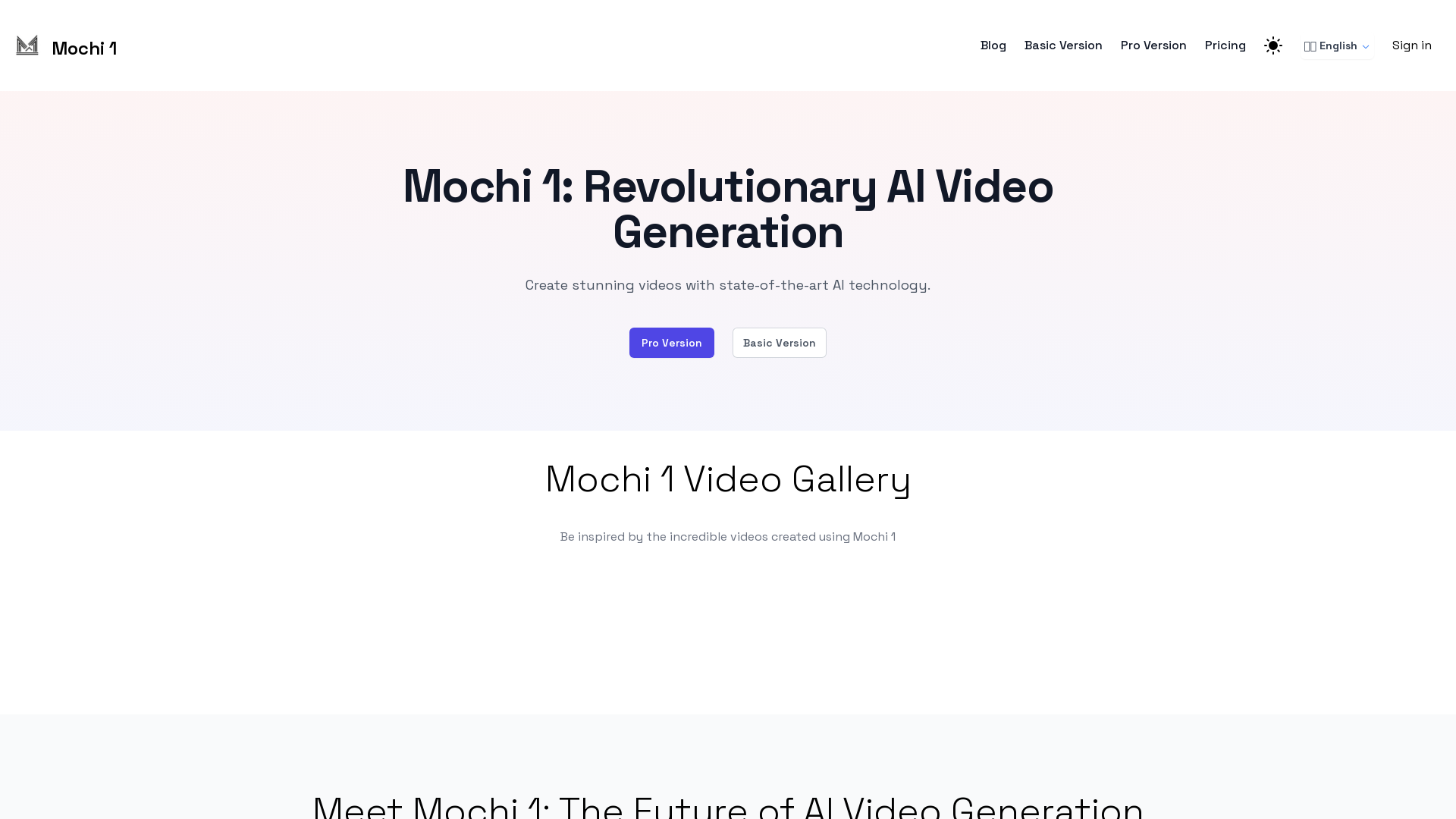 Mochi 1: AI Video Generator