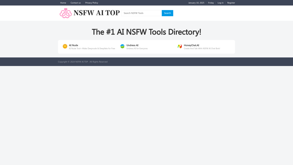 NSFW AI TOP - The #1 NSFW AI Tools Directory