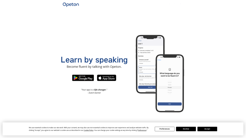 Opeton screenshot