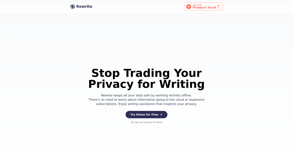 Rewrite - Private AI Writing Assistant