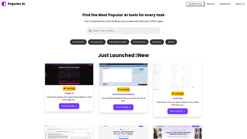 Popular AI - List of Best AI Tools and Software