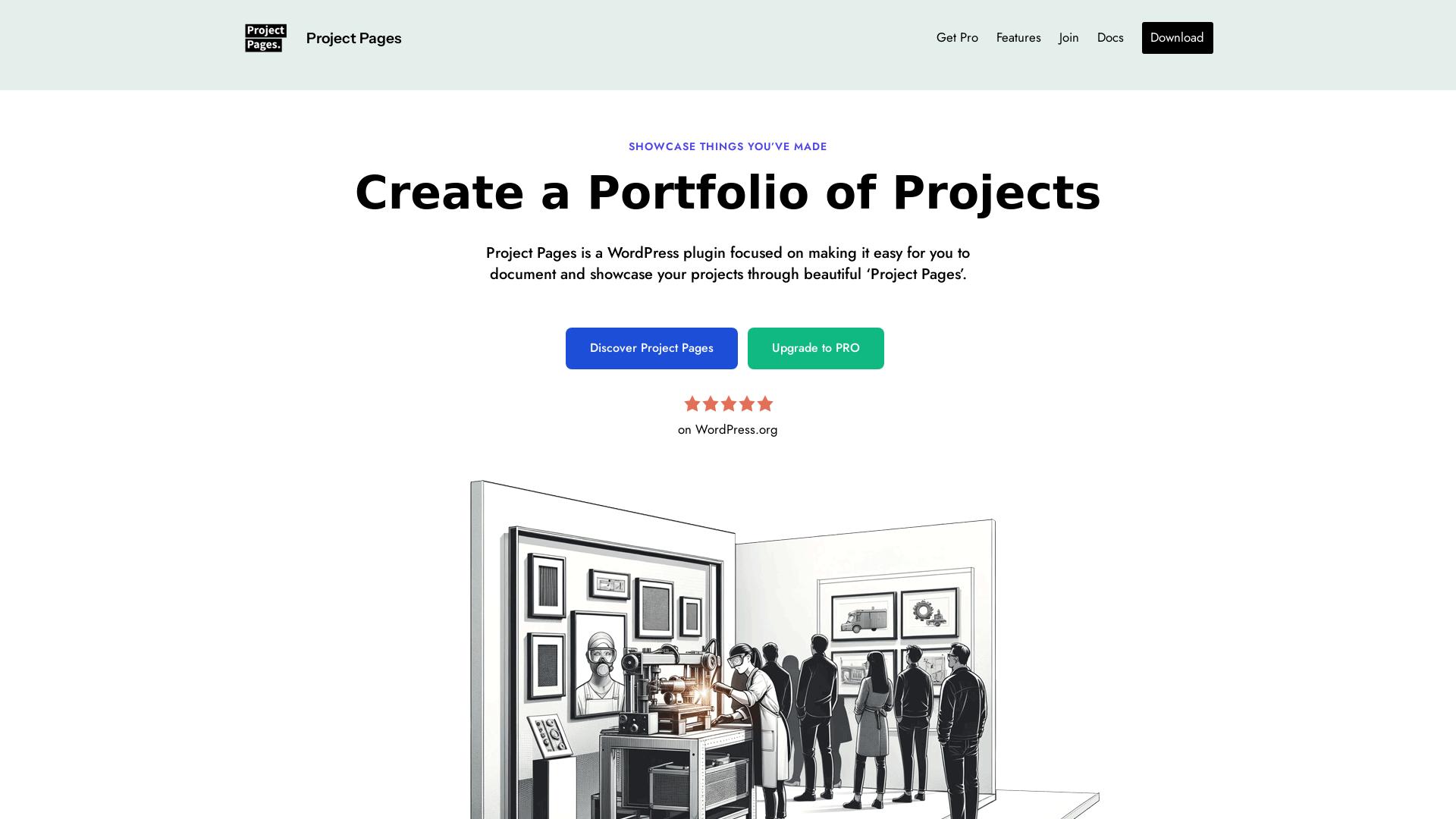 Project Pages for WordPress
