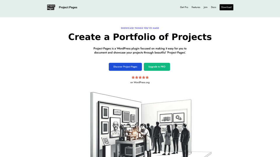 Project Pages for WordPress screenshot