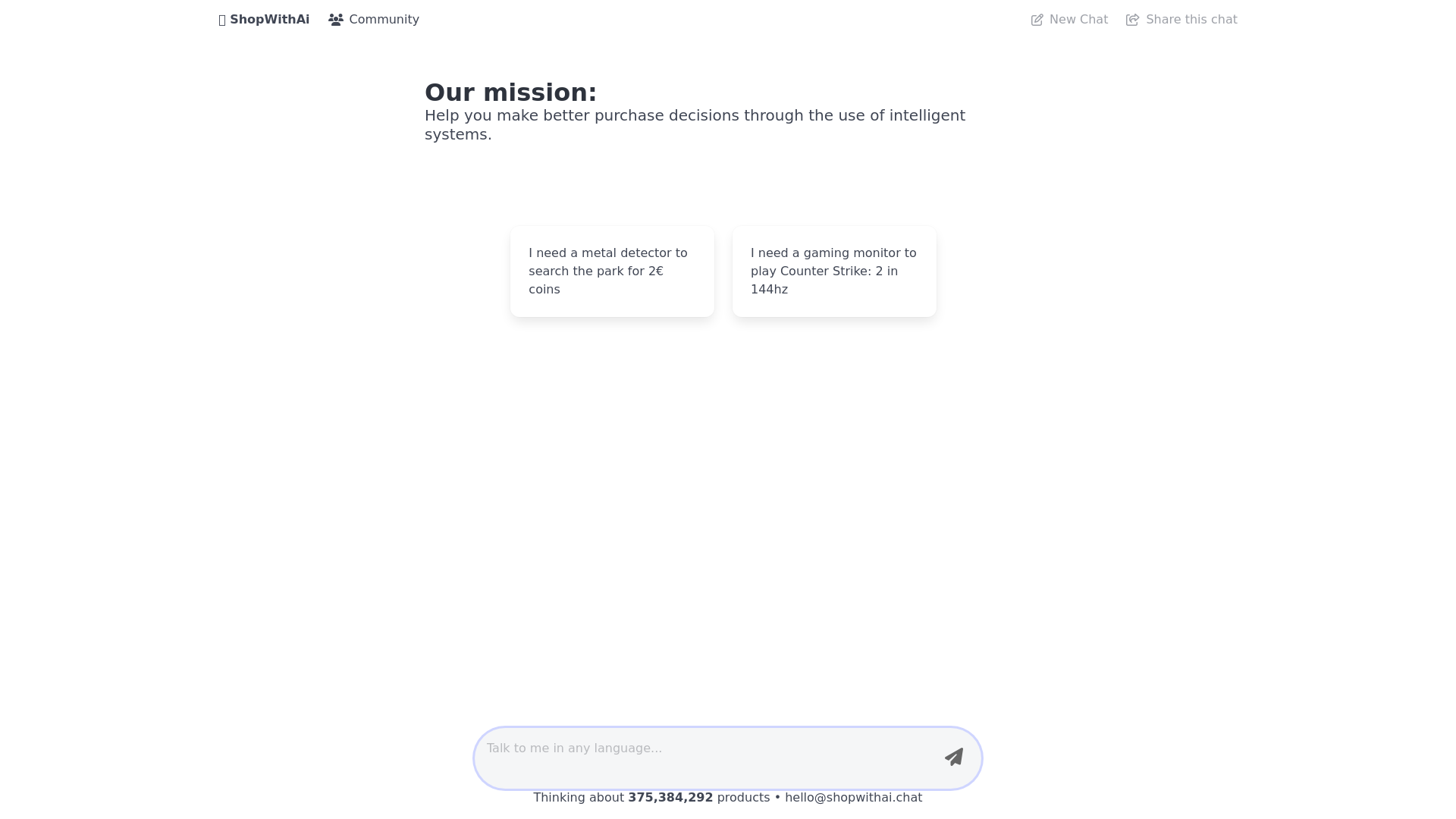 ChatGPT for shopping: ShopwithAI