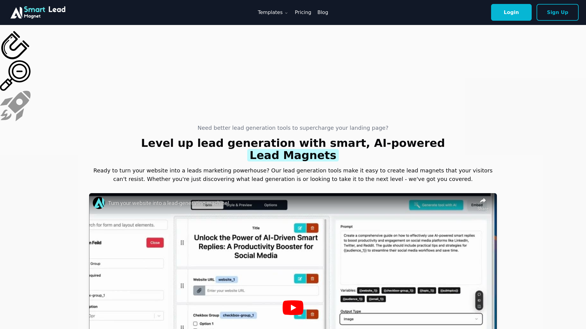 SmartLeadMagnet: AI Lead Magnets to Boost Website Traffic