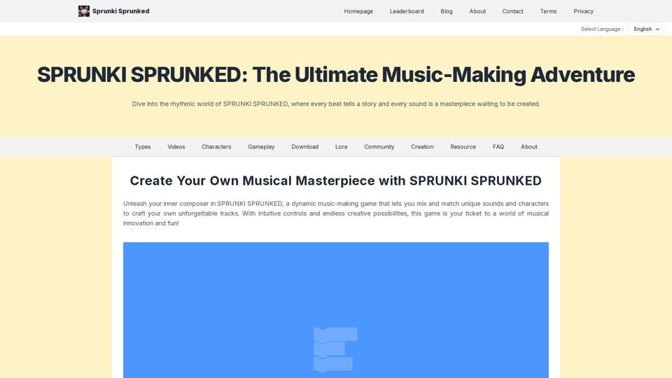 Sprunki Sprunked: Craft Original Tracks in a Spooky, Interactive Music World