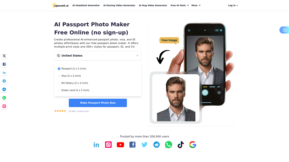 AI Passport Photo Maker Free Online (no sign-up)