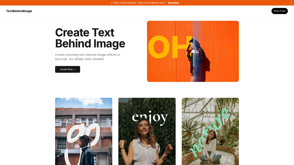 Text Behind Image | Free Online Image Text Overlay Tool