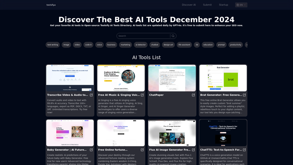 Get your best AI Tools December 2024