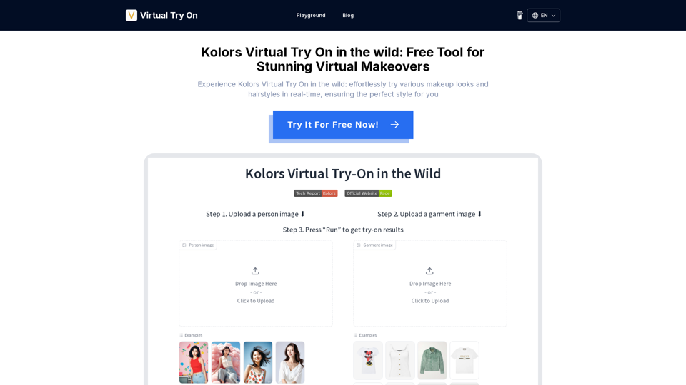 Kolors Virtual Try On in the wild: Free Tool for Stunning Virtual