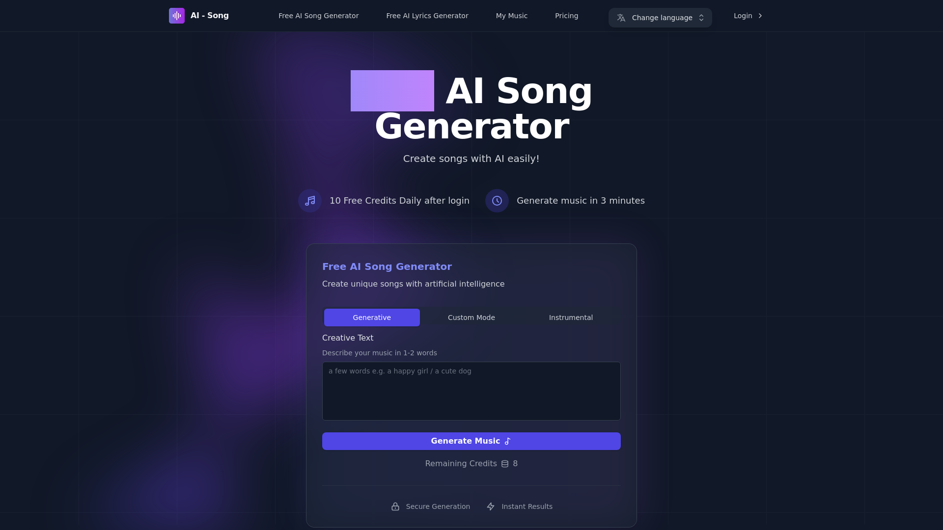 Free AI Song Generator