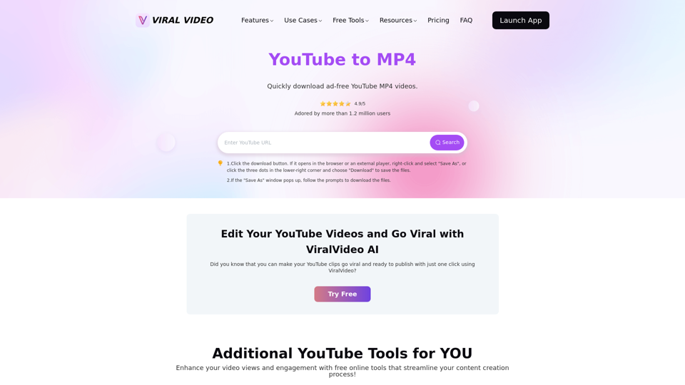 YouTube to MP4 Free Online