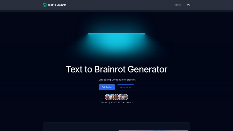 Text to Brainrot - Transform Your Text into Engaging Videos