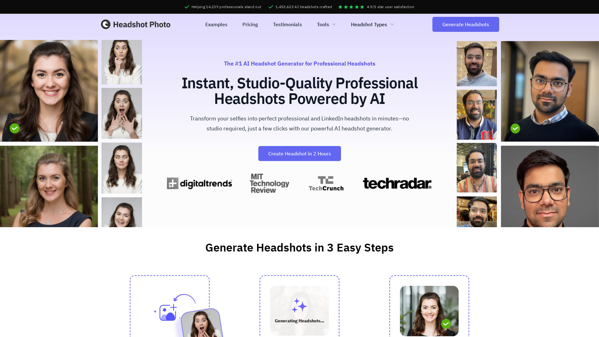 AI Headshot Generator screenshot