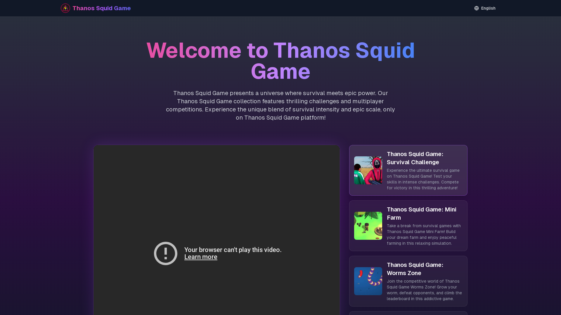 Thanos Squid Game