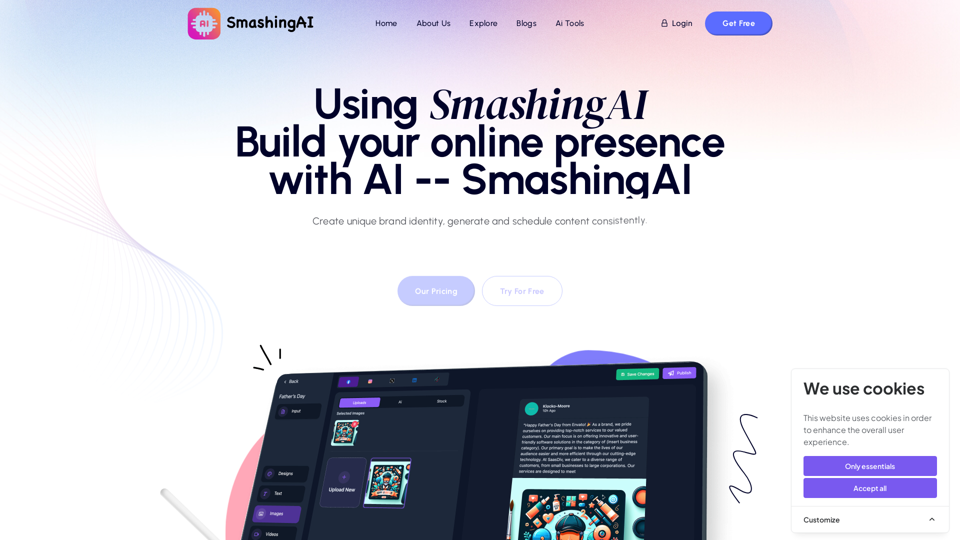 SmashingAi - Social media management tools with AI for Everyone - smashingai