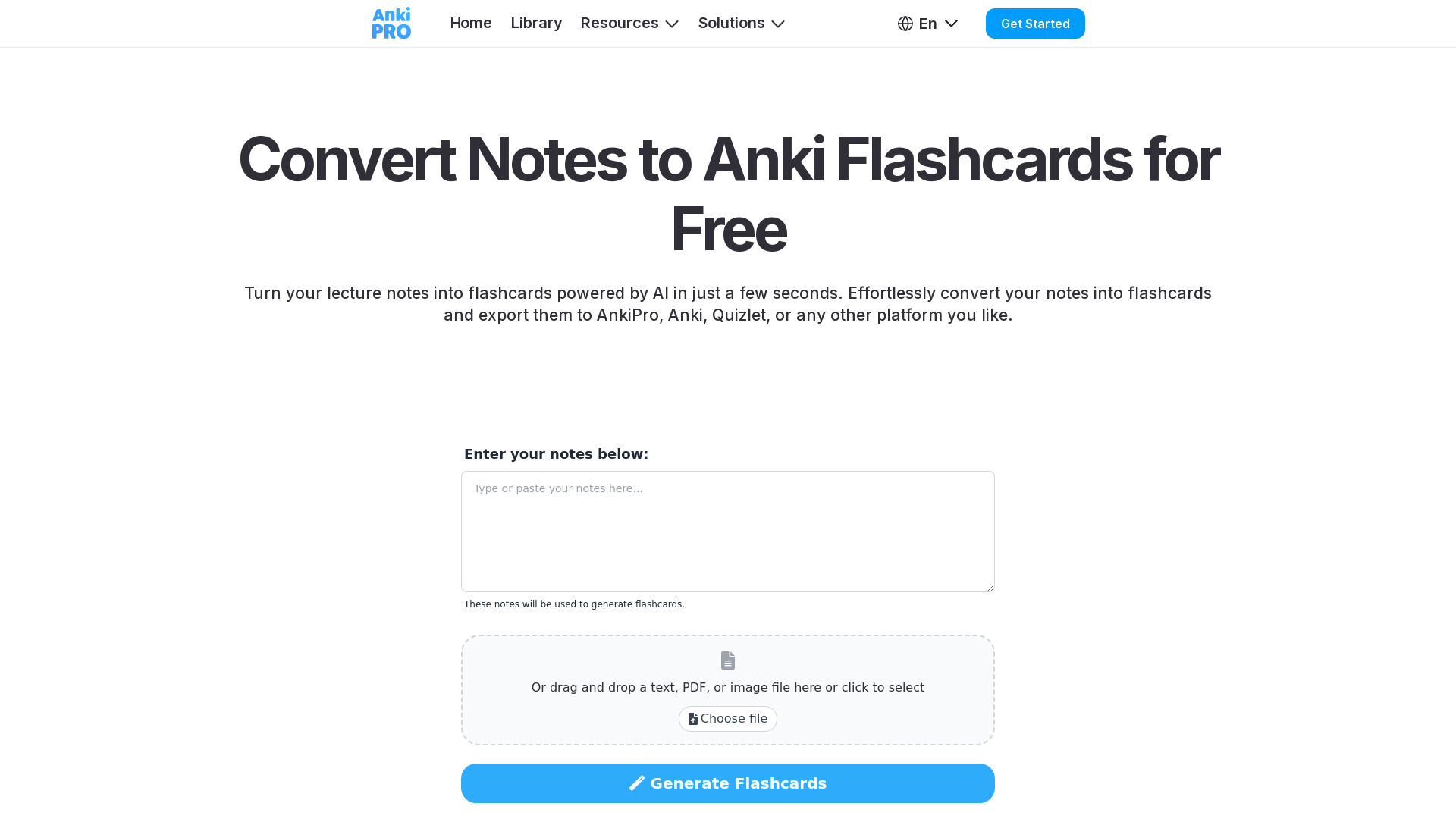 image of Notes to Anki Flashcards