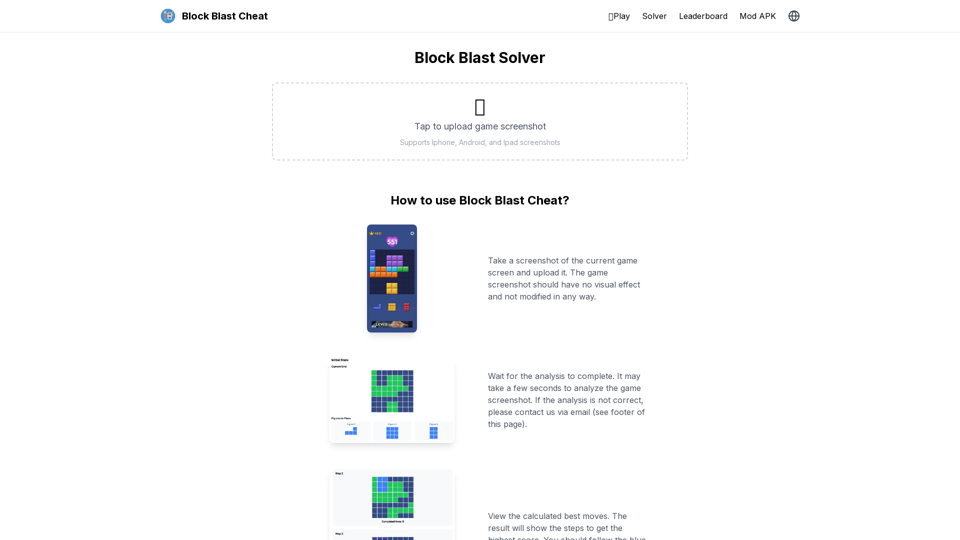 Block Blast Solver - Block Blast Cheat